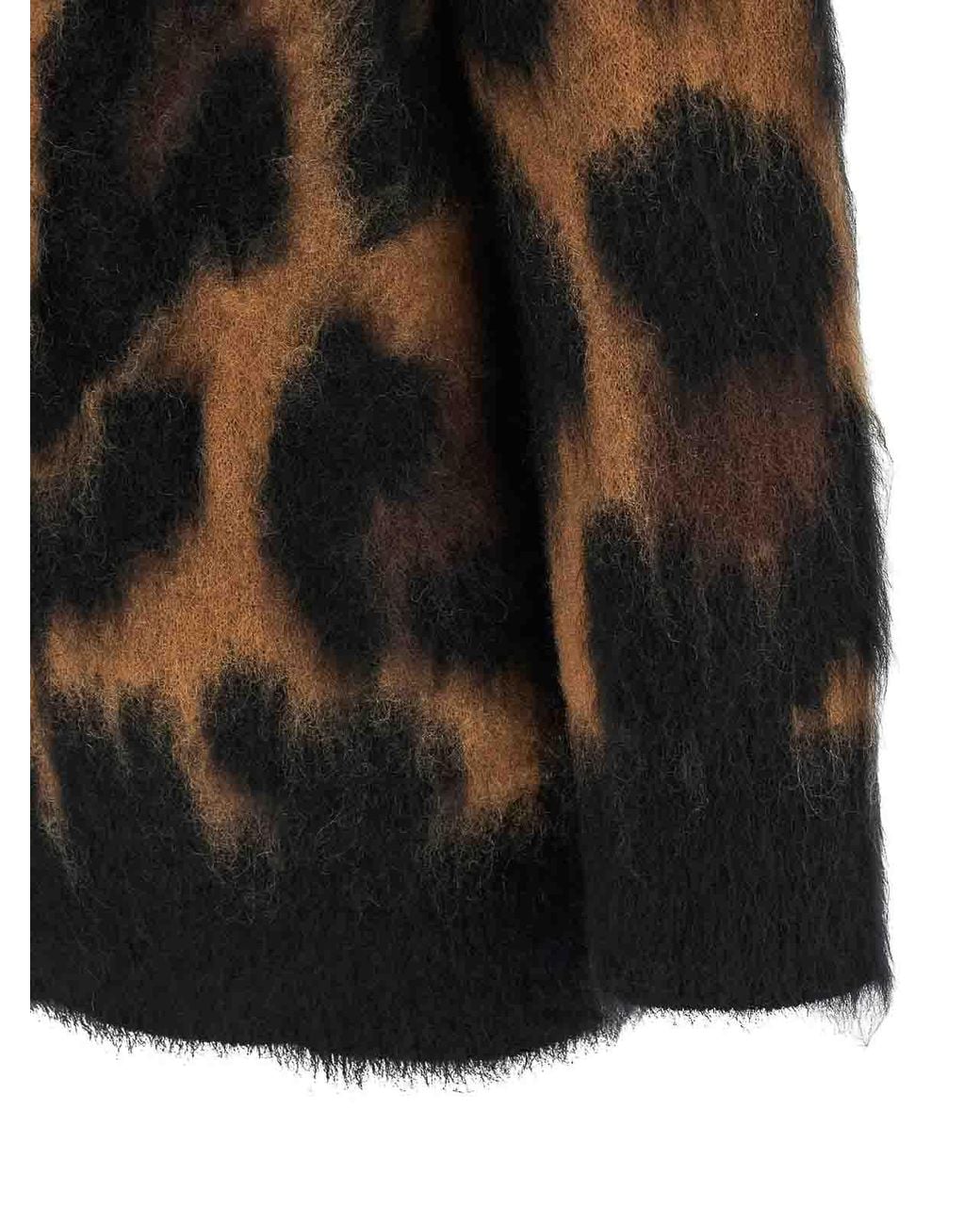 Sacai Black Cardigan With Double-Breasted Insert