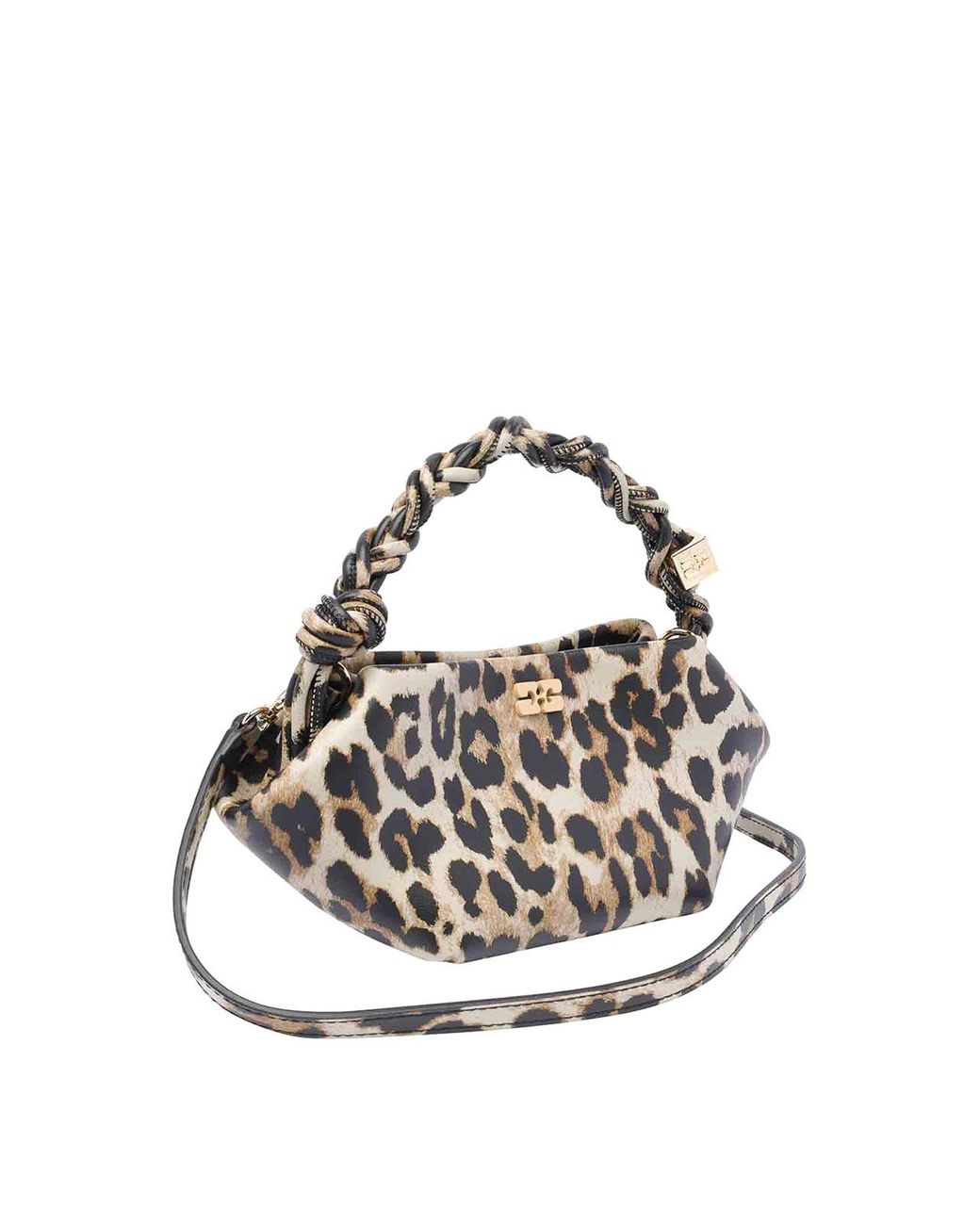 Mini Bou Handbag di Ganni in Metallic