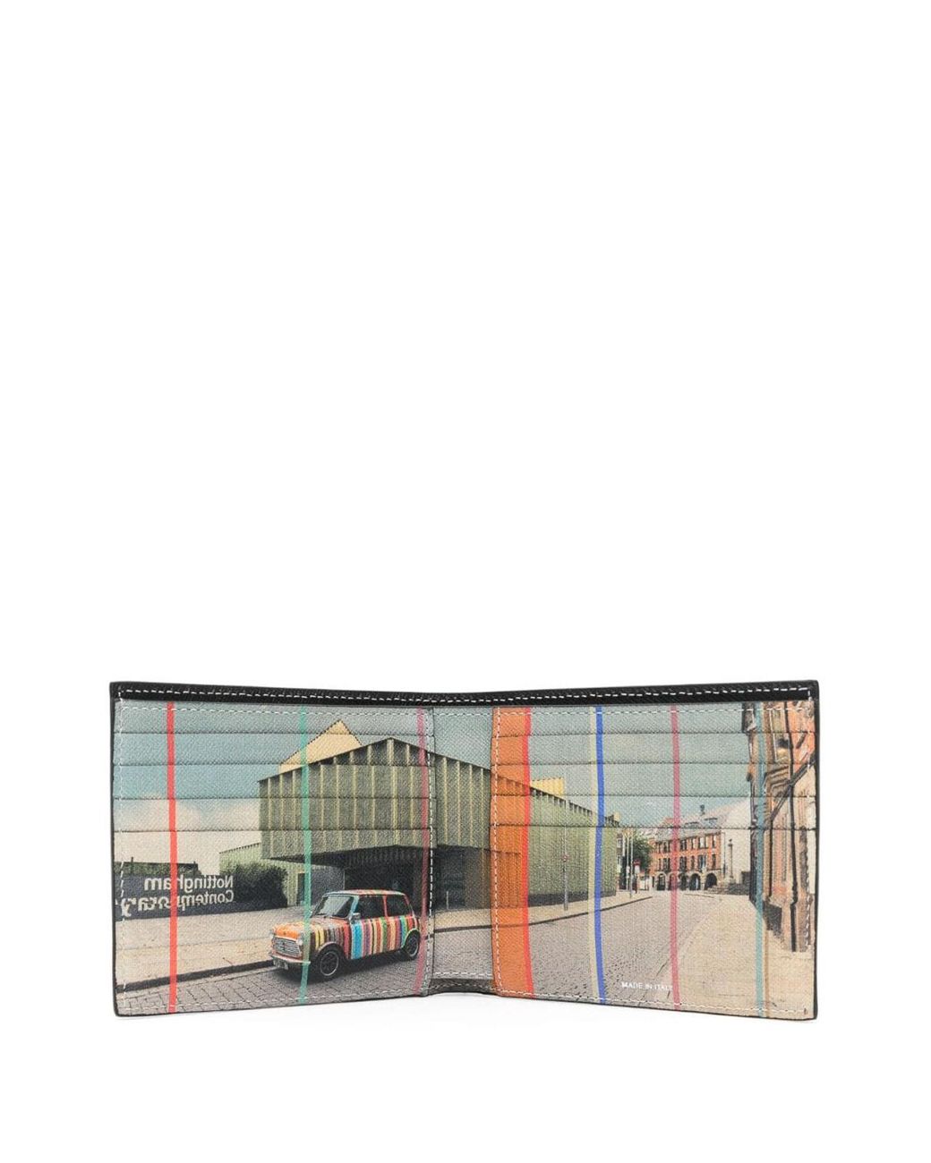 Paul Smith Black Printed Bifold Wallet for men