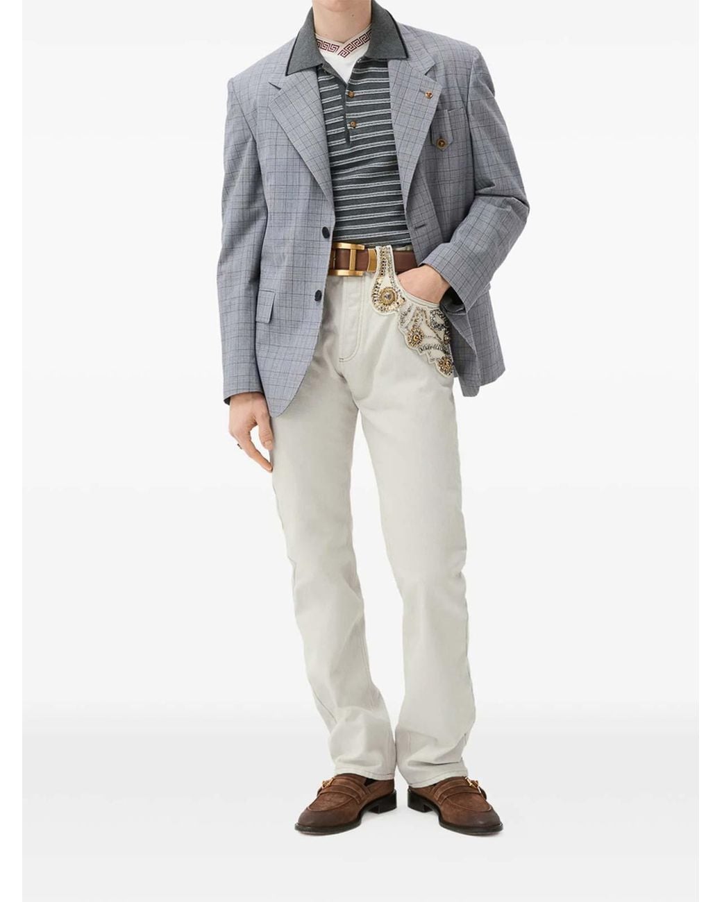 Versace White Jeans for men