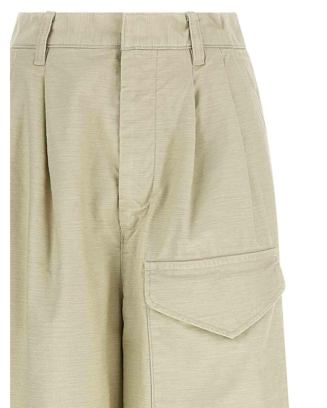 Auralee Natural Cargo Pants