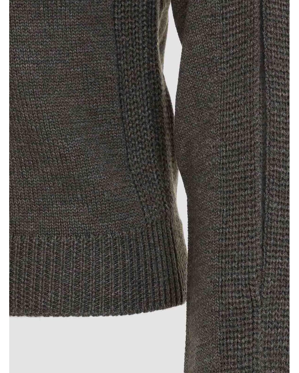 Pull Col Rond Alberta Ferretti en coloris Gray