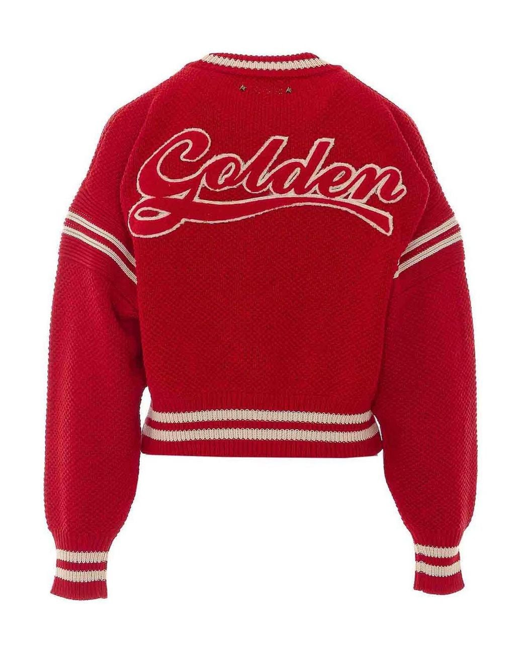 Golden Goose Deluxe Brand Red Golden Logo Sweater