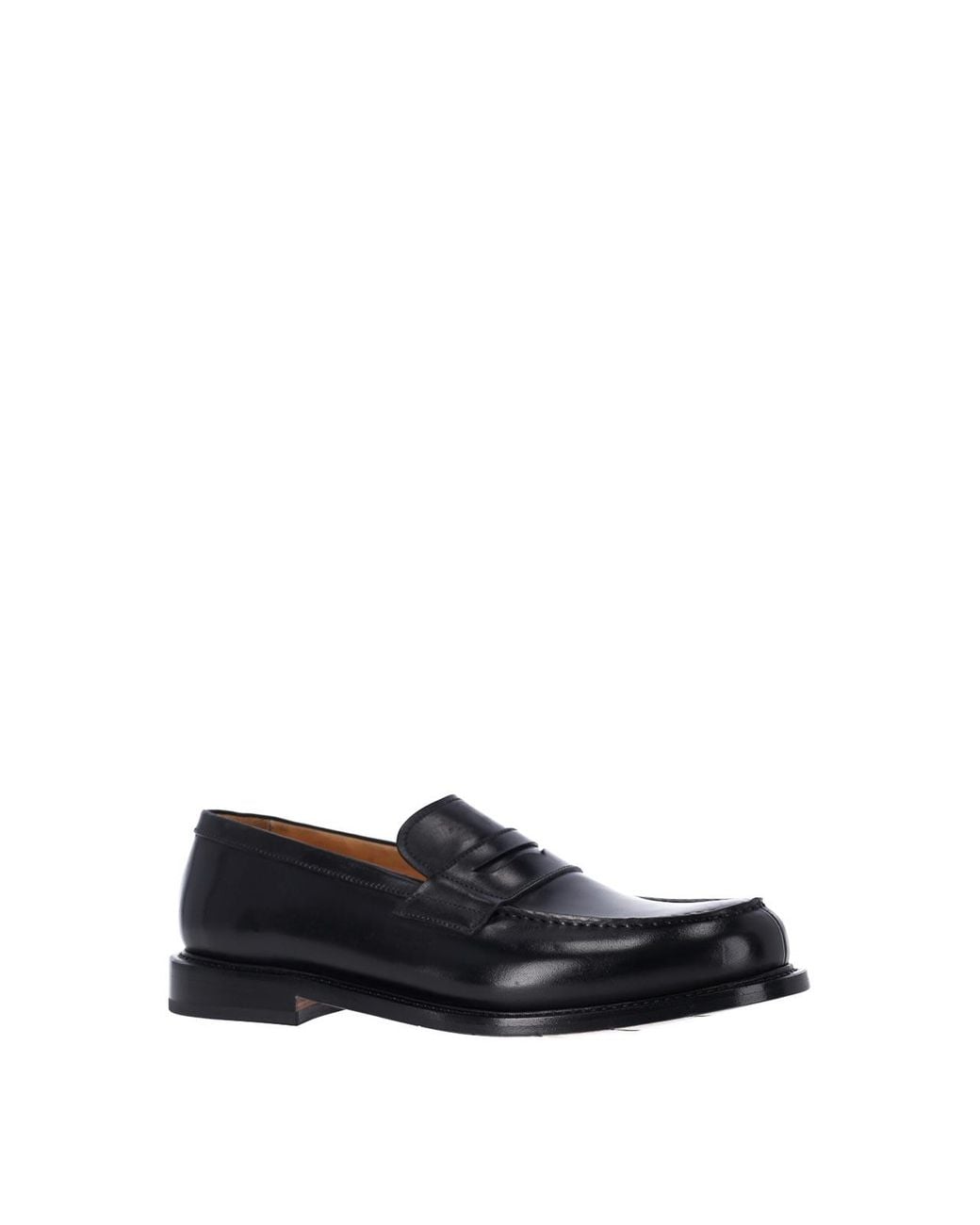Premiata Black Leather Moccasin for men