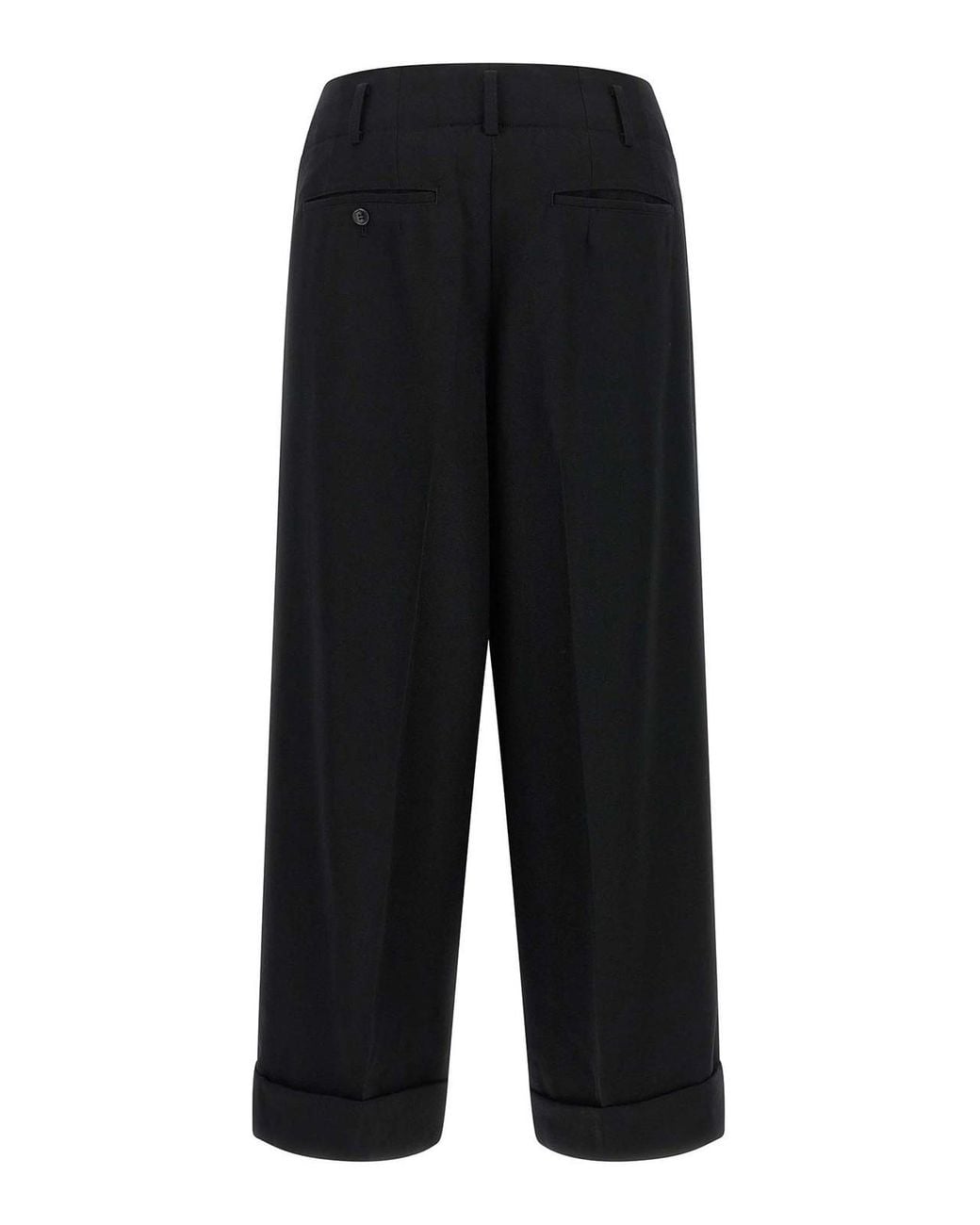 Comme des Garçons Black Cropped Trousers