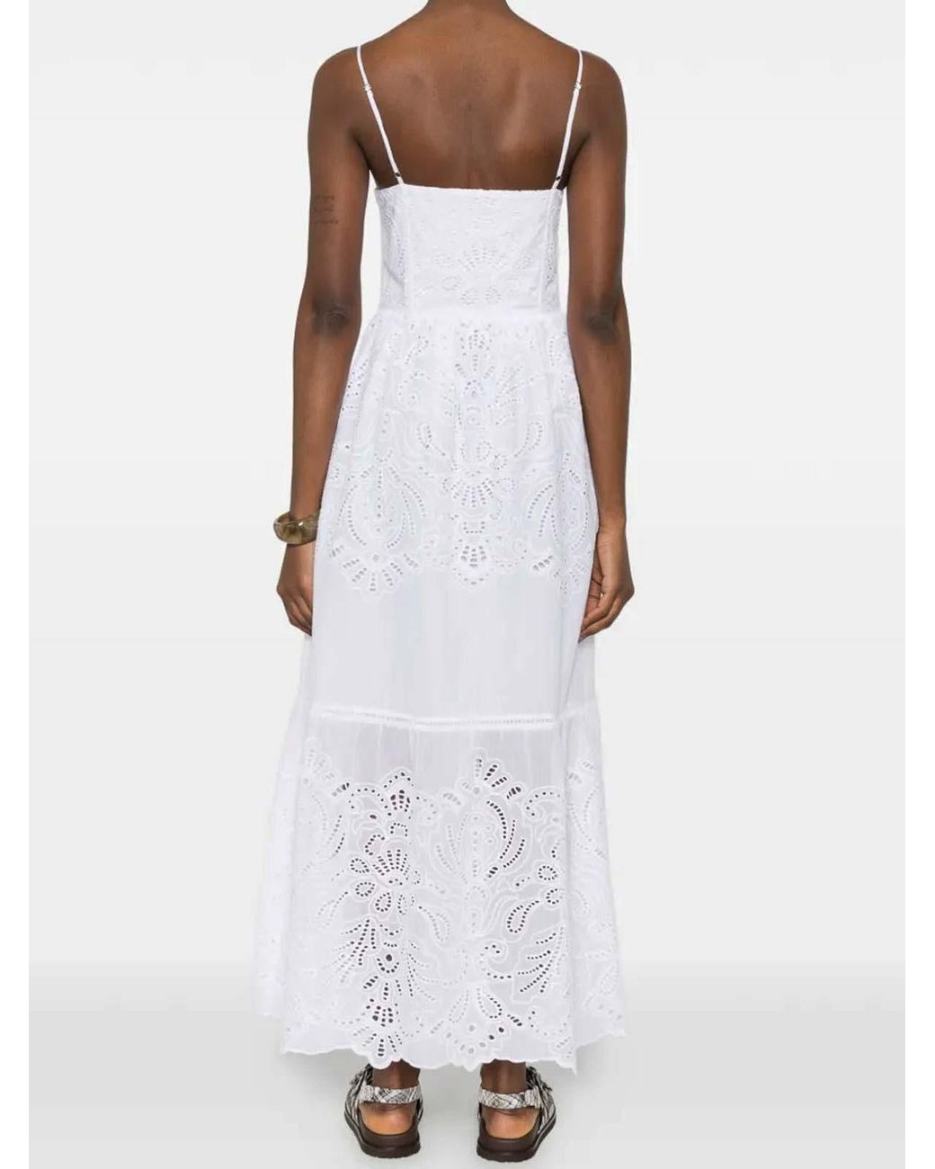 ERMANNO FIRENZE White Sangallo Dress