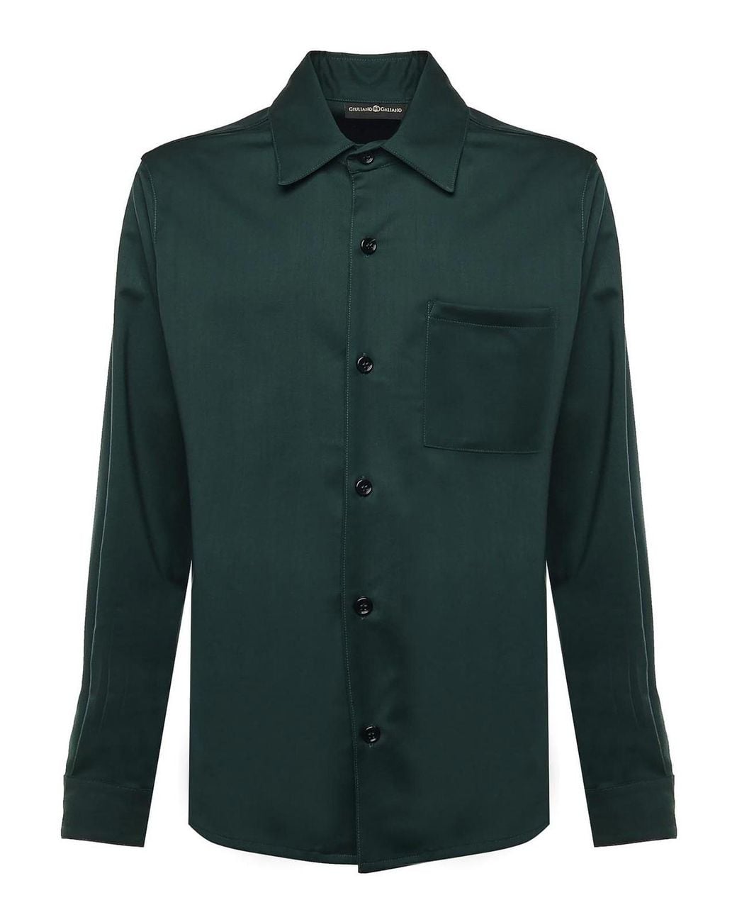 Giuliano Galiano Green Cotton Blend Shirt for men