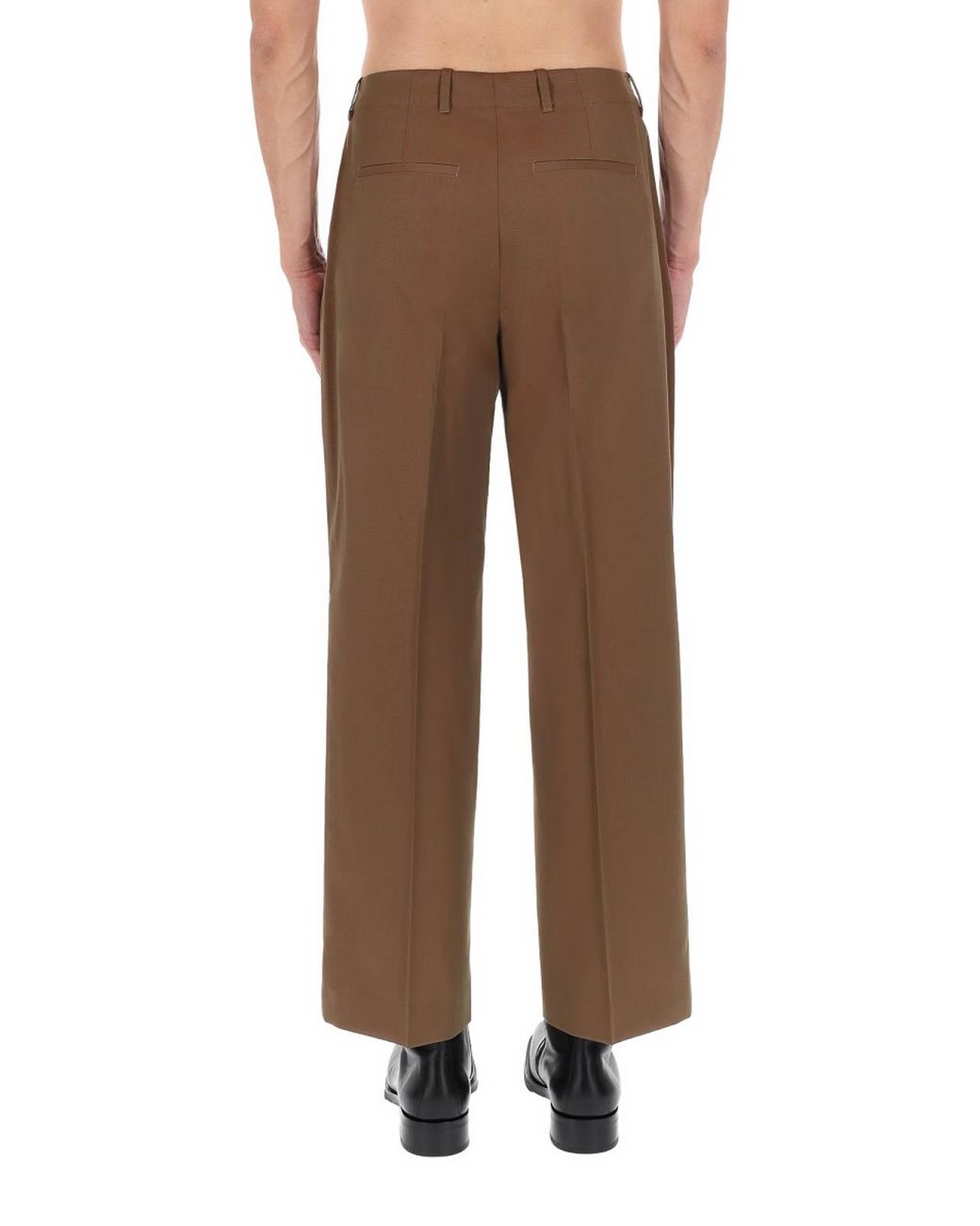 Our Legacy Brown Tailored Trousers With Pleats for men