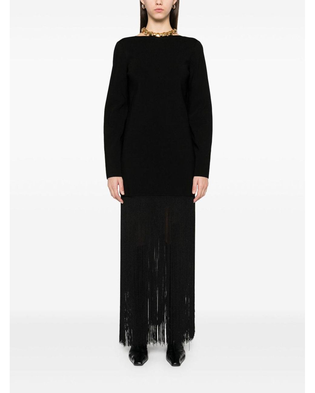 Pull Col Rond Khaite en coloris Black