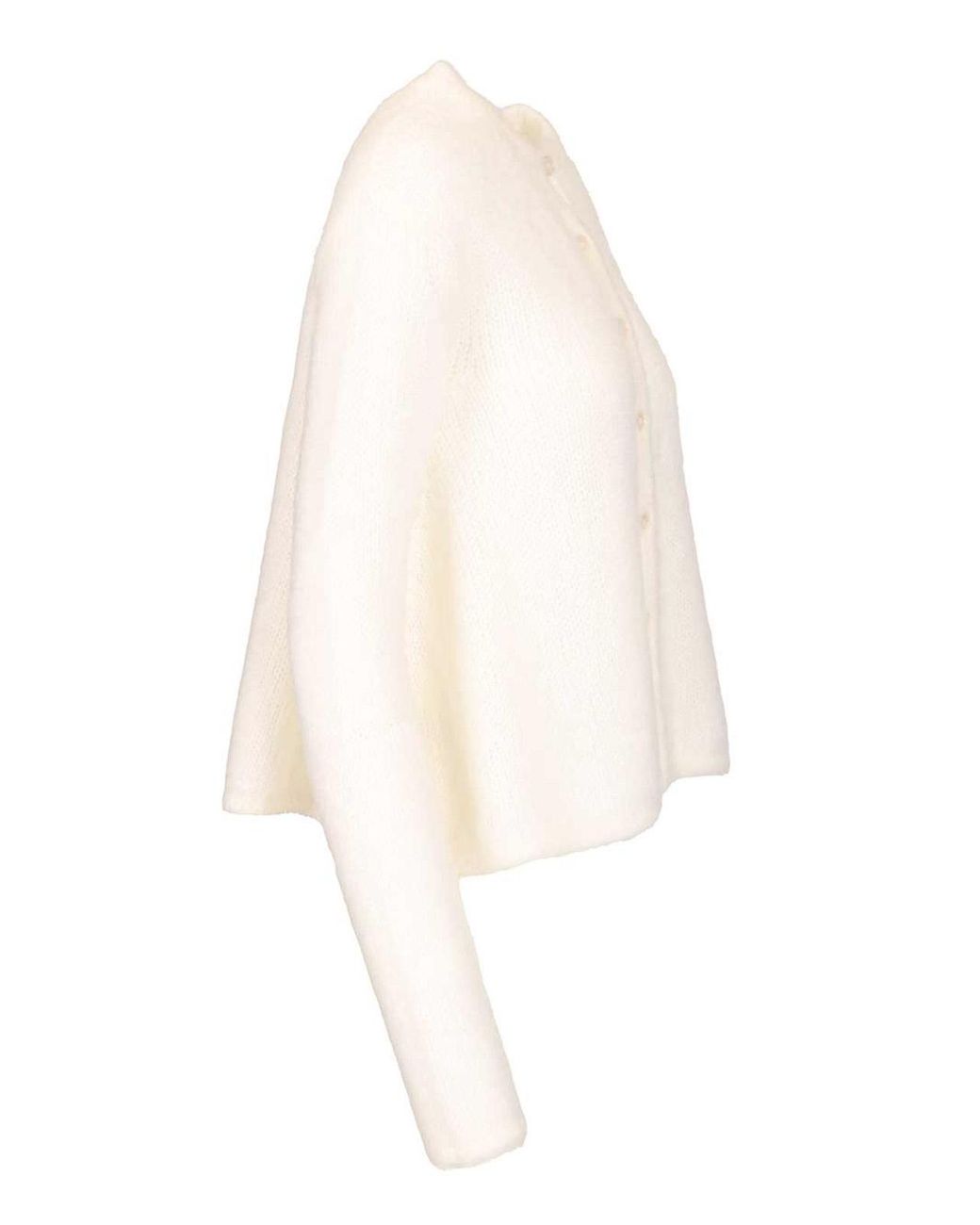 Loewe White Mohair Blend Cardigan
