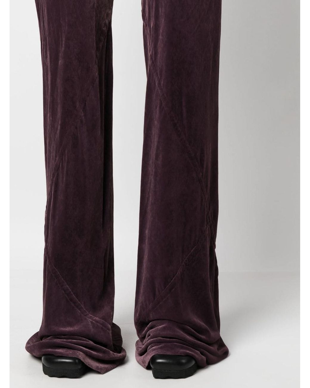 Rick Owens Purple Wide Trousers