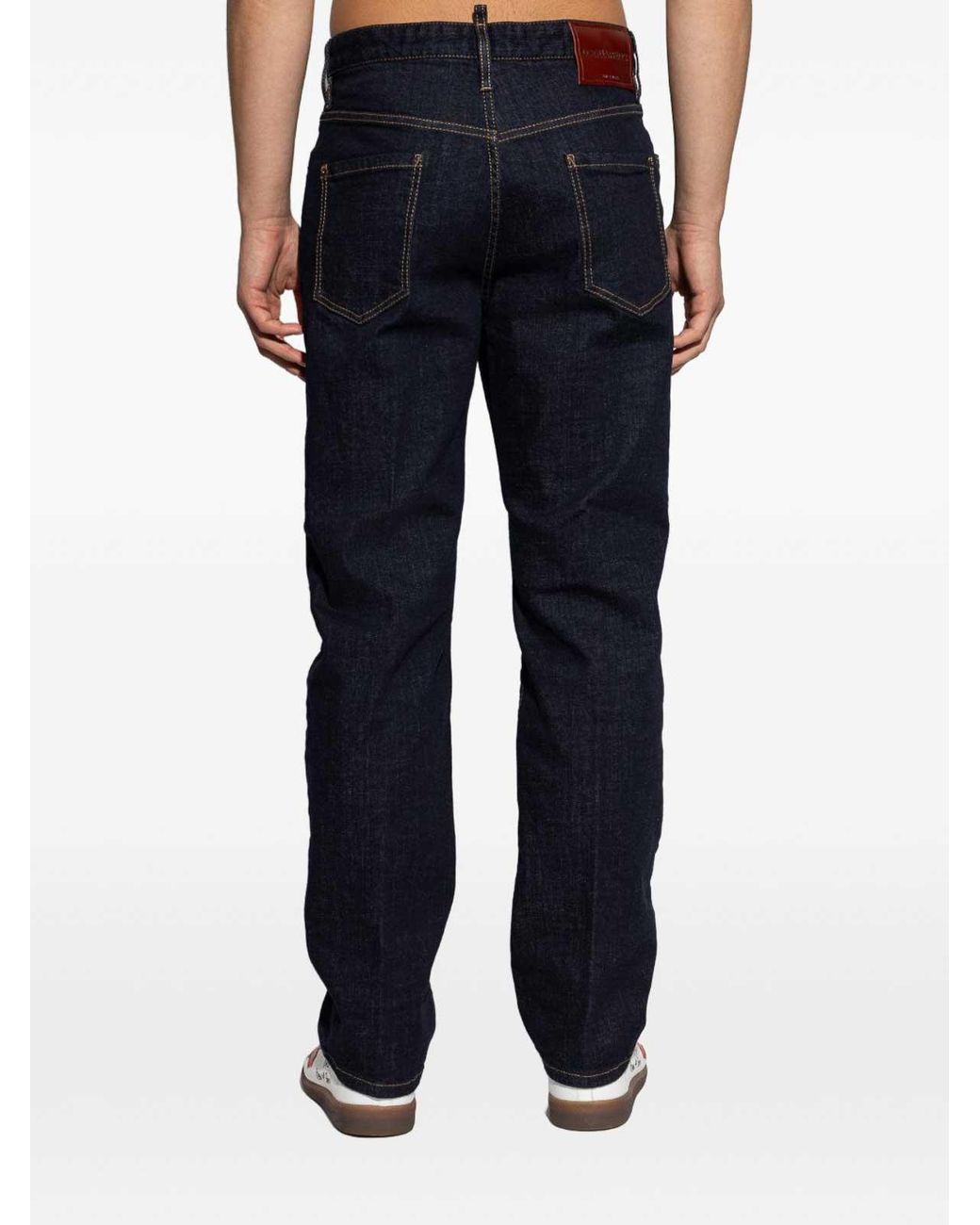 DSquared² Blue Dark Denim Jeans With Contemporary Fit for men