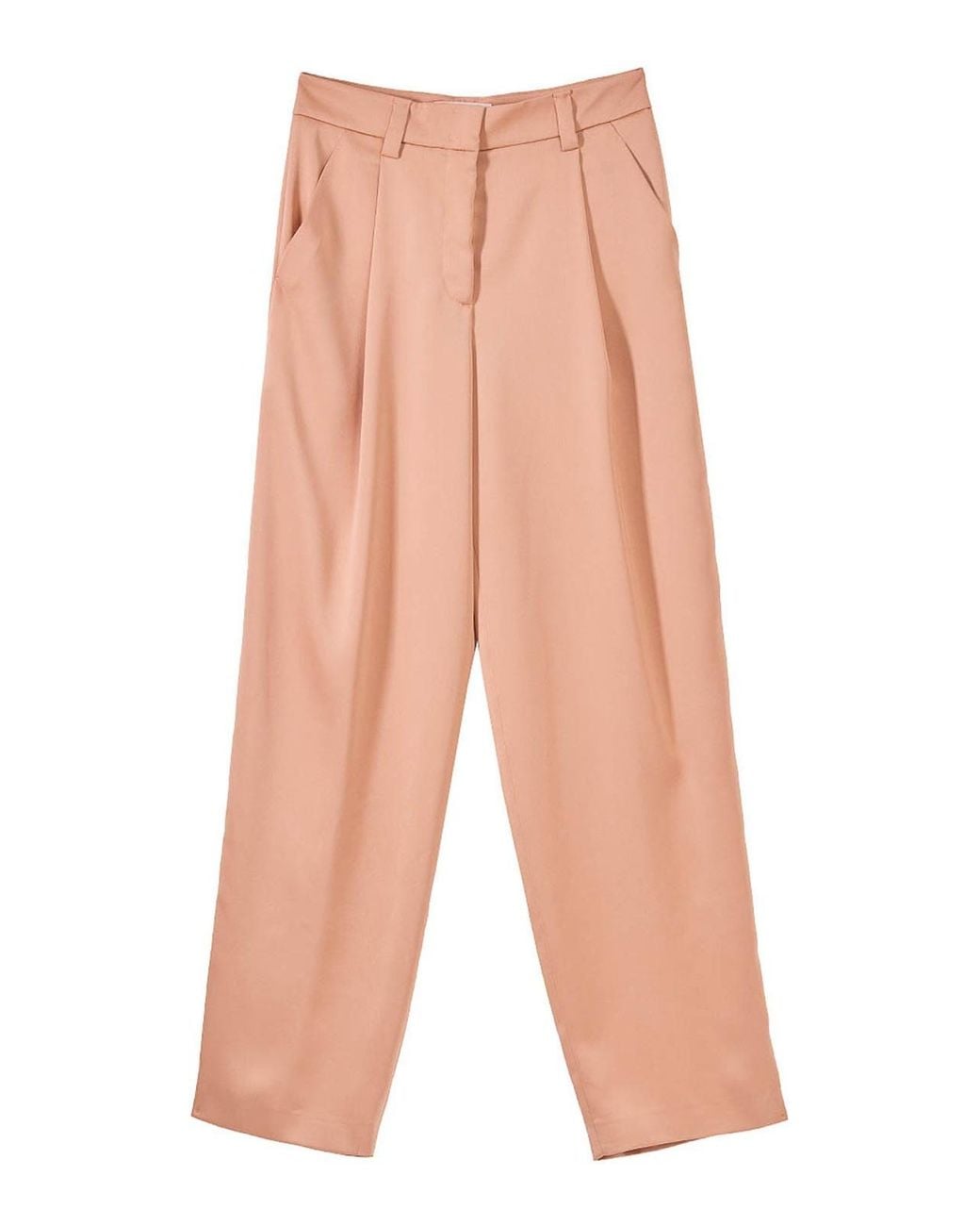 Genny White Pantalone Envers Satin