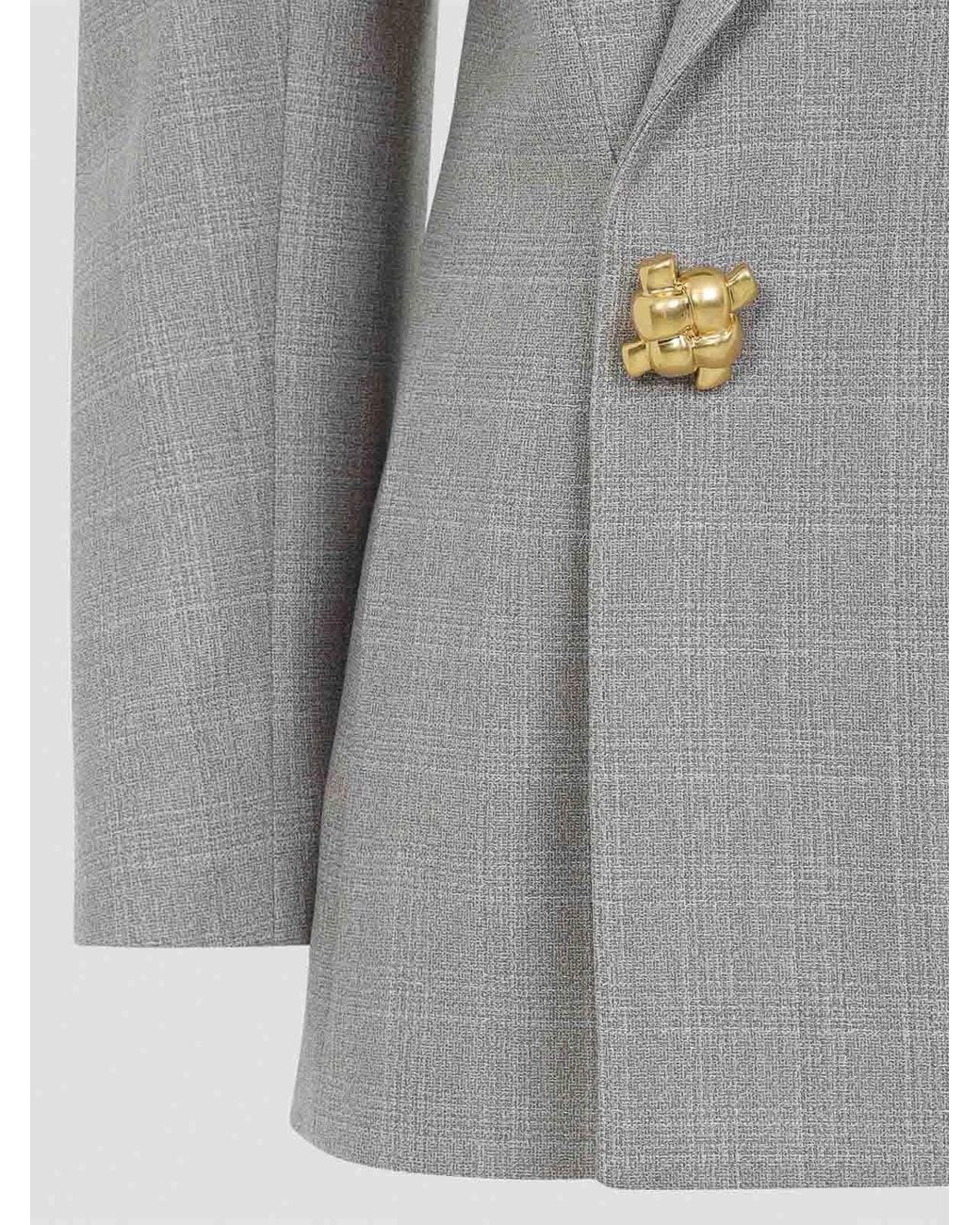 Bottega Veneta Gray Prince Of Walles Jacket