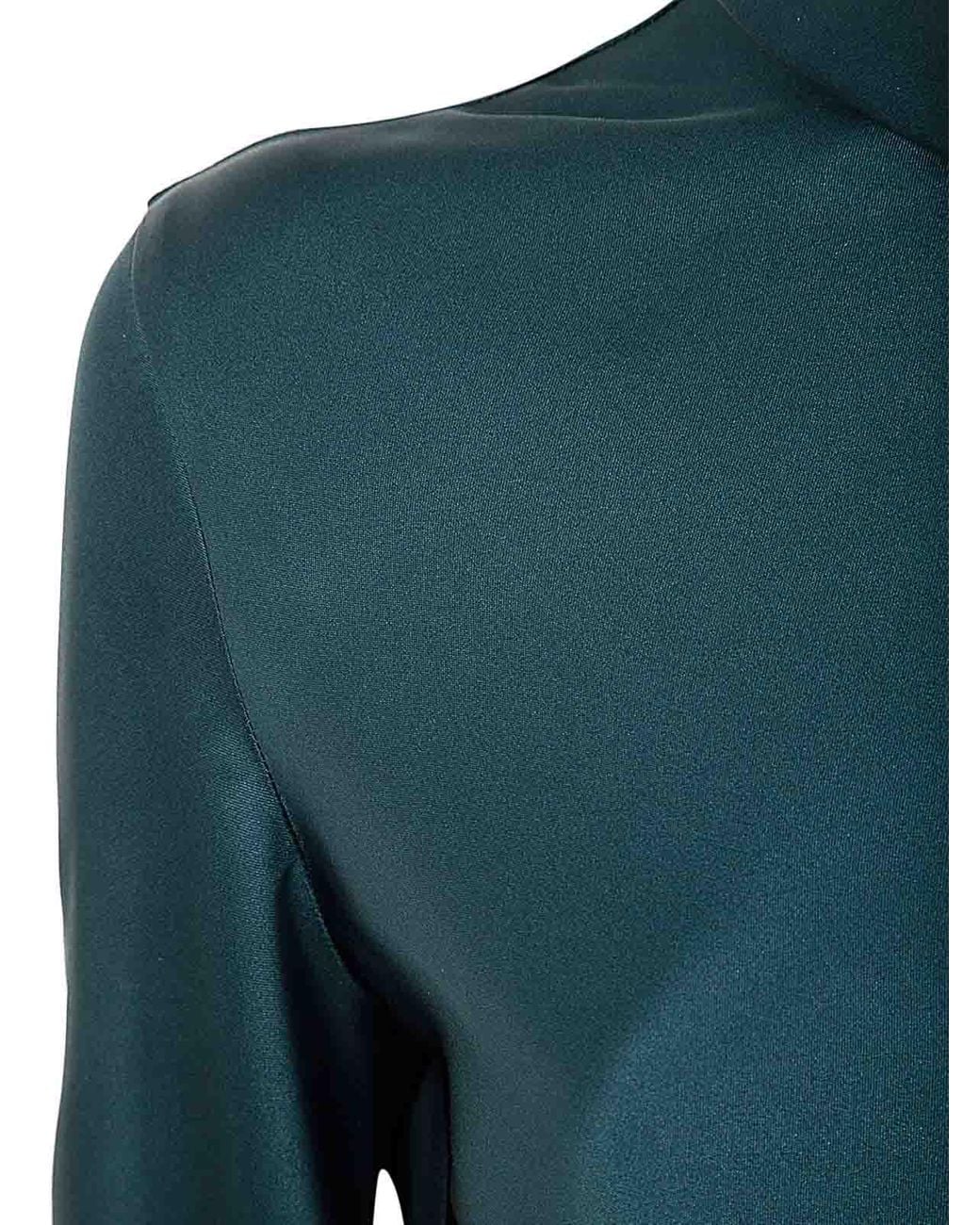 Giorgio Armani Green Silk Button-Down Shirt