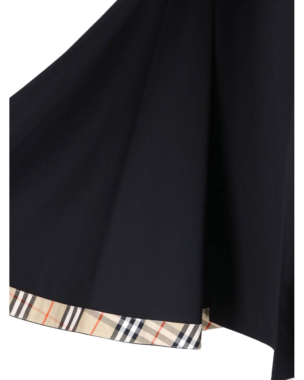 Burberry Blue Asymmetrical Wrap Skirt