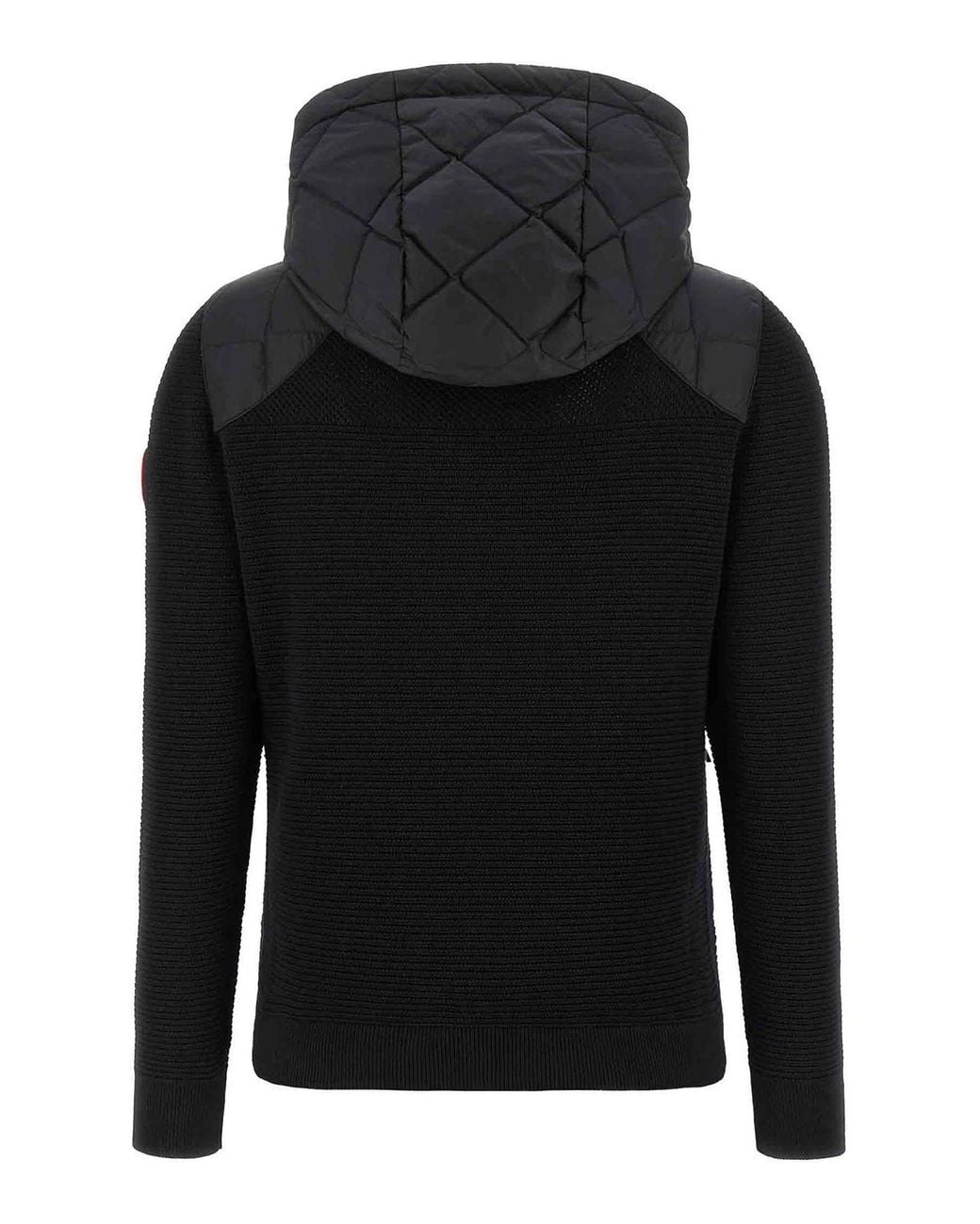 Canada Goose Black Hybridge Quilted Knit Jacket