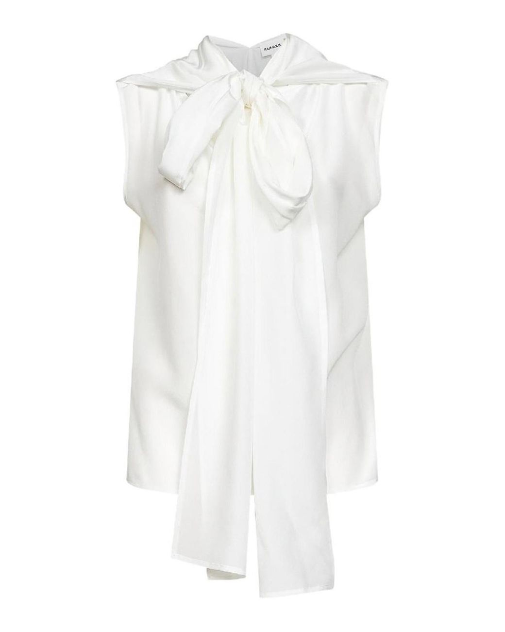 P.A.R.O.S.H. White Silk Top