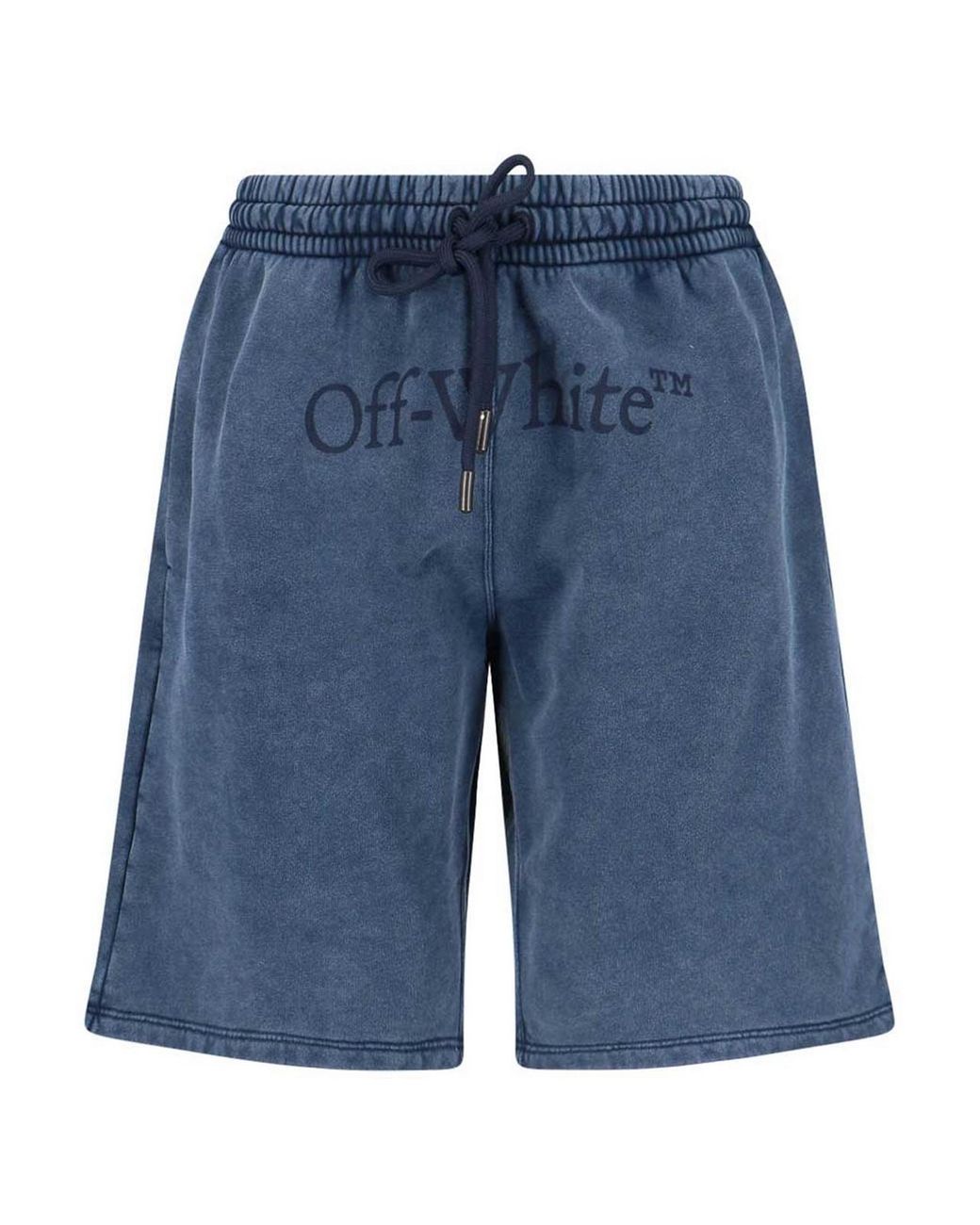 Off-White c/o Virgil Abloh Blue Cotton Shorts for men