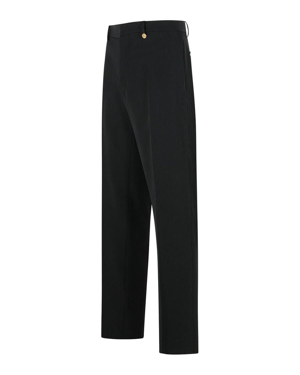 Versace Black Virgin Wool Trousers for men