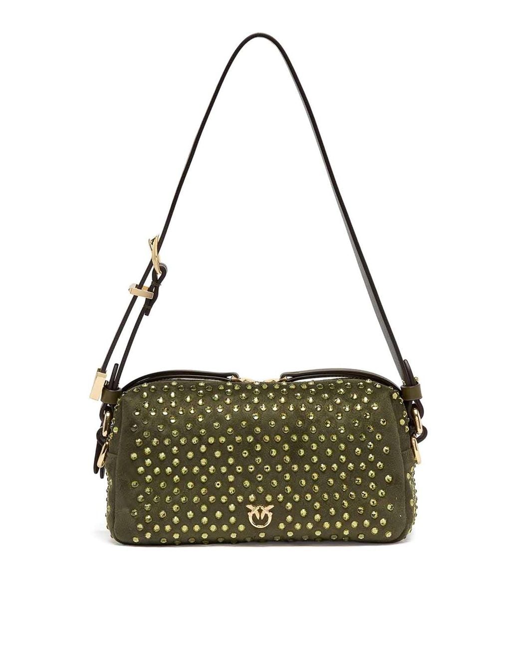 Pinko Metallic Bowling Tasche