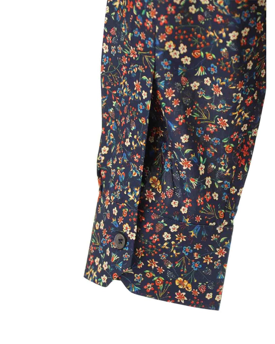 Paul Smith Gray Flower Slim Fit Shirt for men