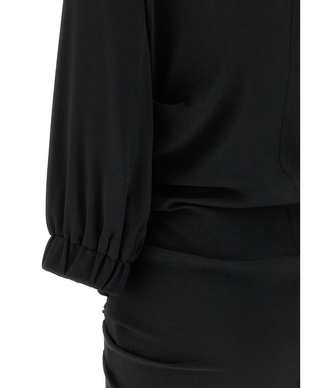 The Attico Black Sash Top