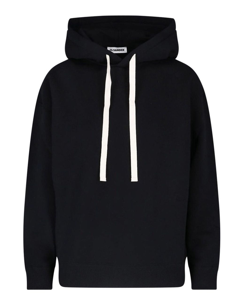 Jil Sander Blue Hooded Sweatshirt