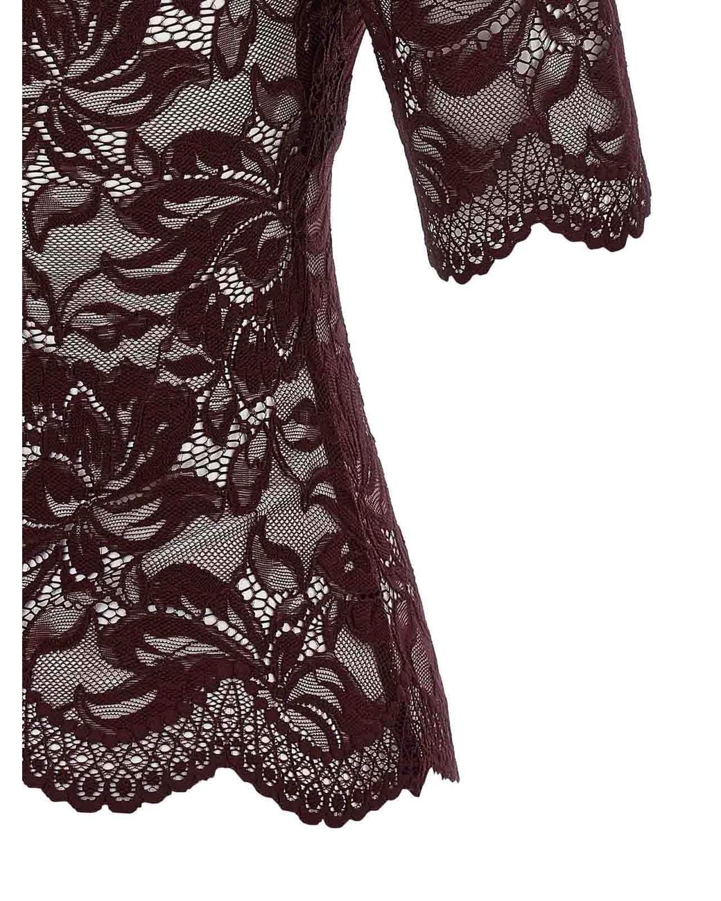 Rabanne Red Lace Top