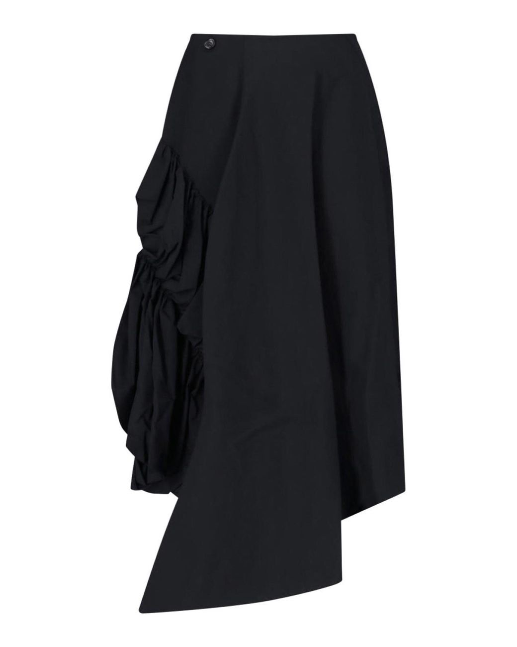 Comme des Garçons Blue Asymmetric Midi Skirt