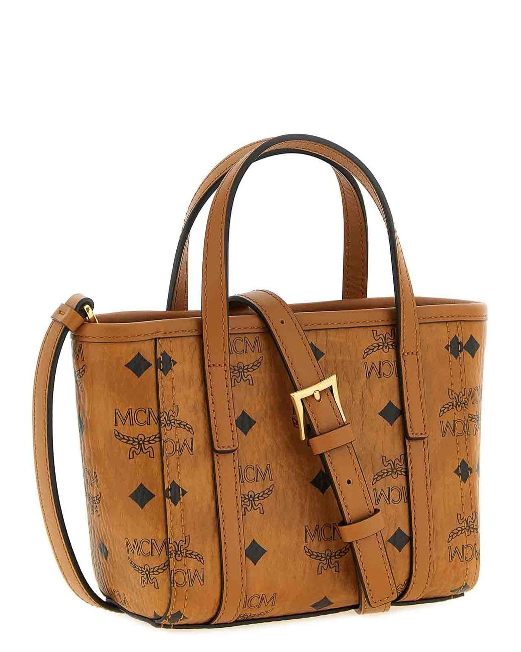 MCM Brown X-Mini Shopping Bag