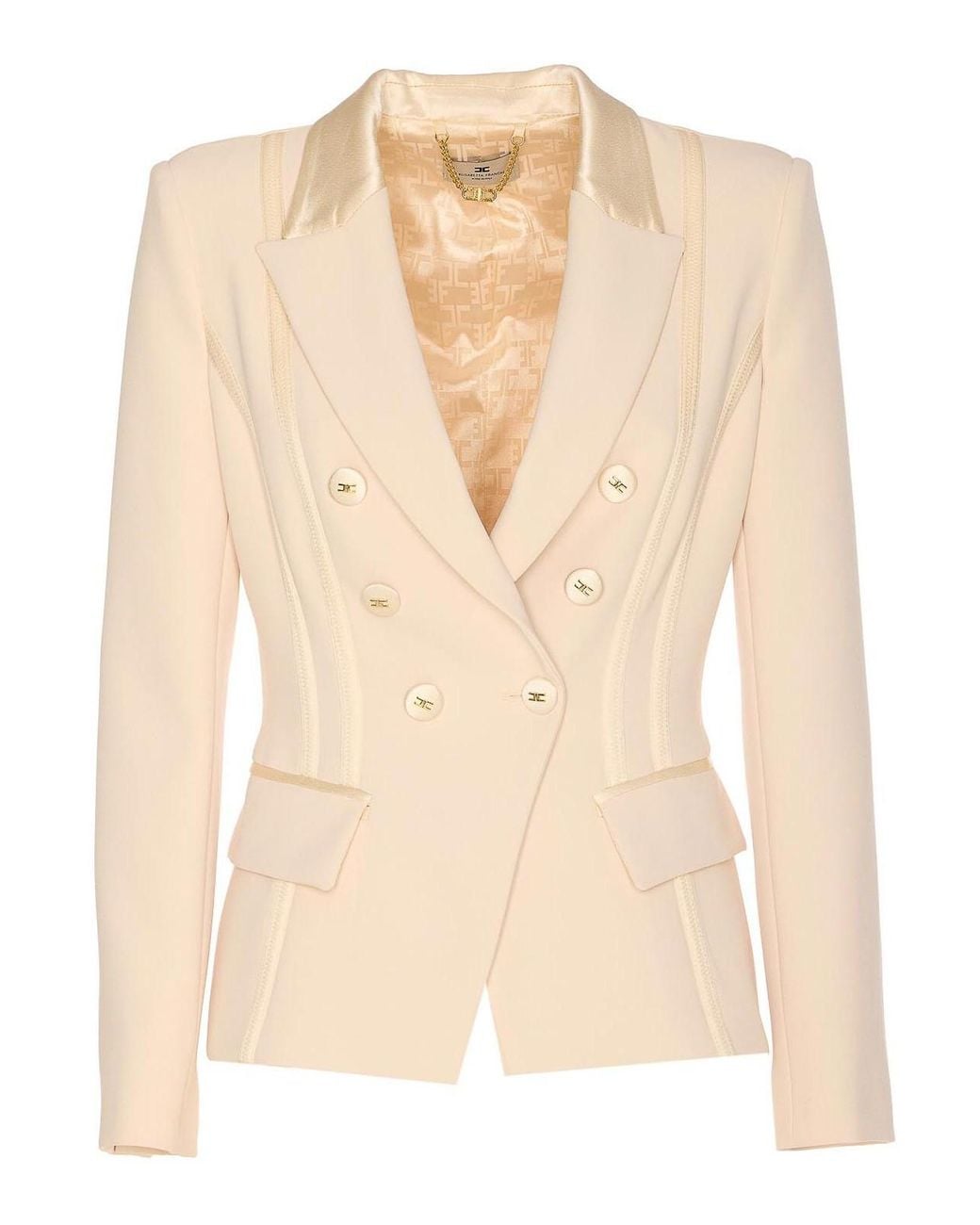 Elisabetta Franchi Natural Blazer