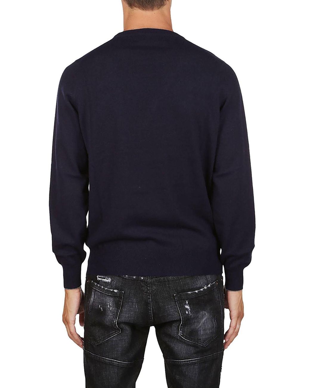 Suéter Cuello Redondo Brunello Cucinelli de hombre de color Blue