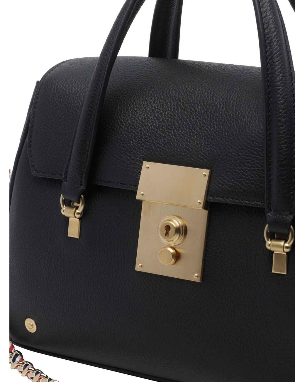Thom Browne Black Small Bolton Handbag