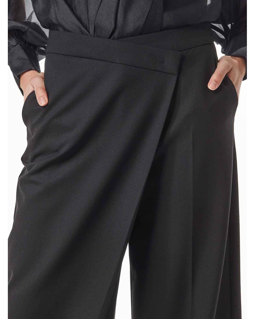 Karl Lagerfeld Gray Wrap Pants