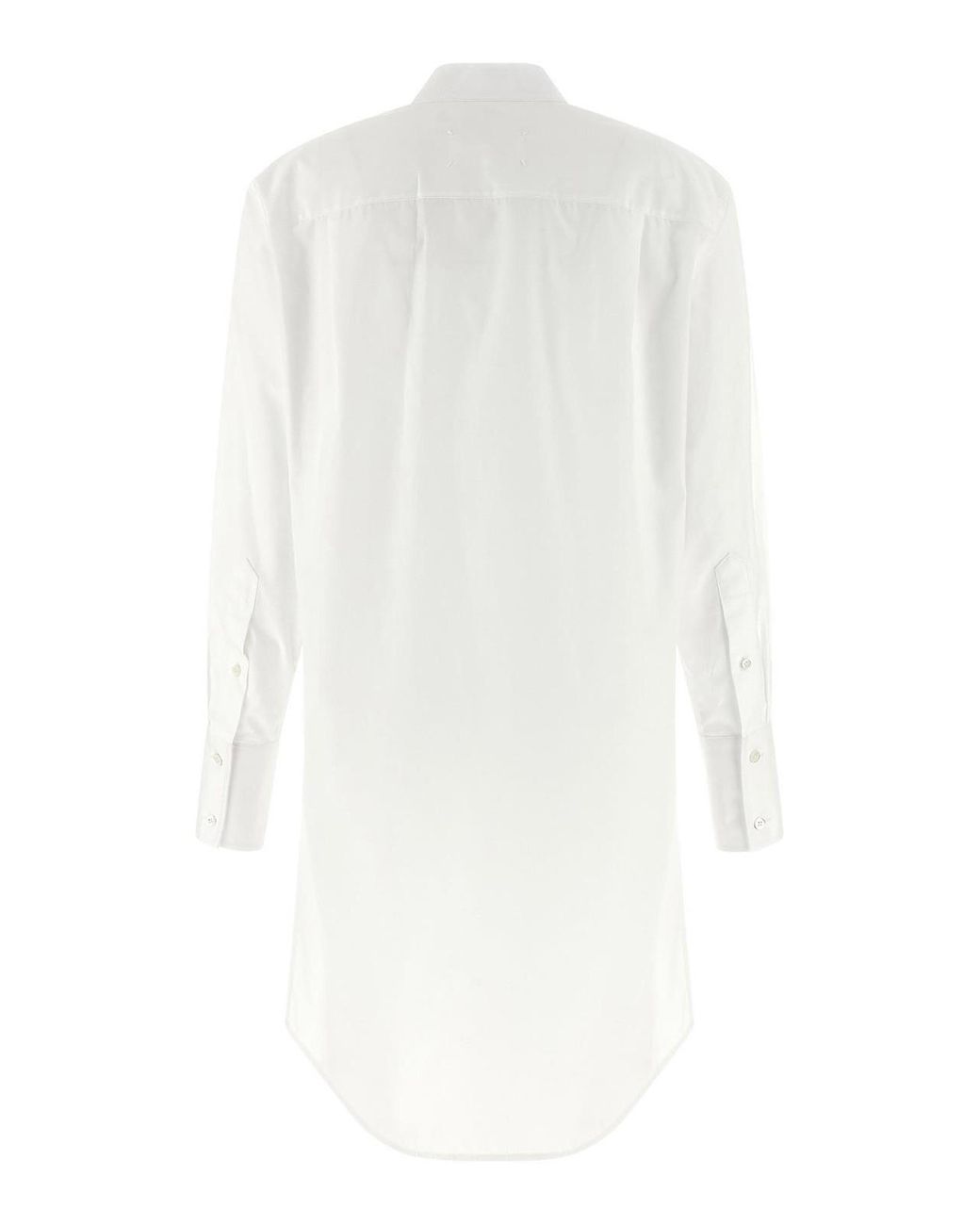 Maison Margiela White Chemisier Dress