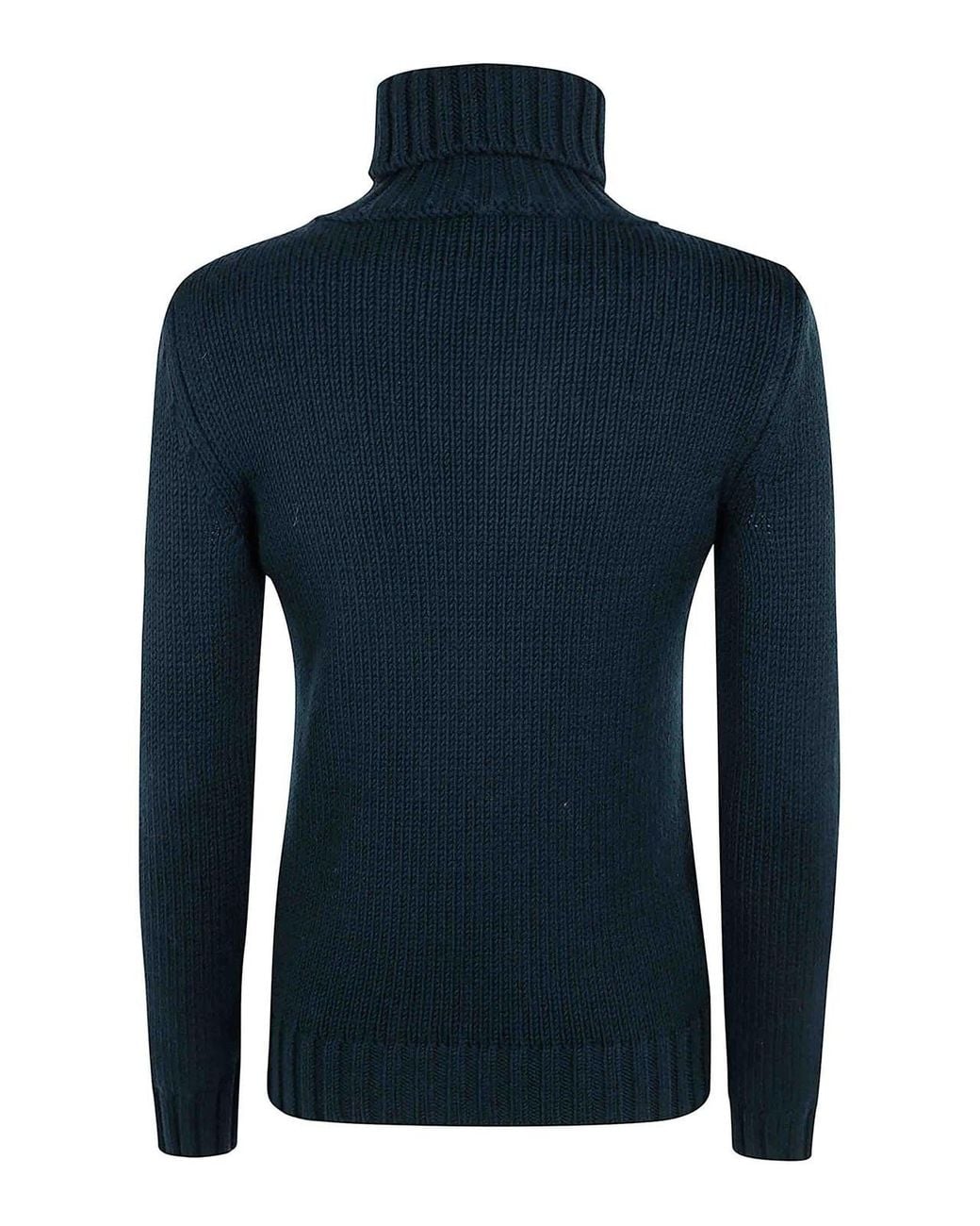 Base London Blue Turtle Neck Sweater