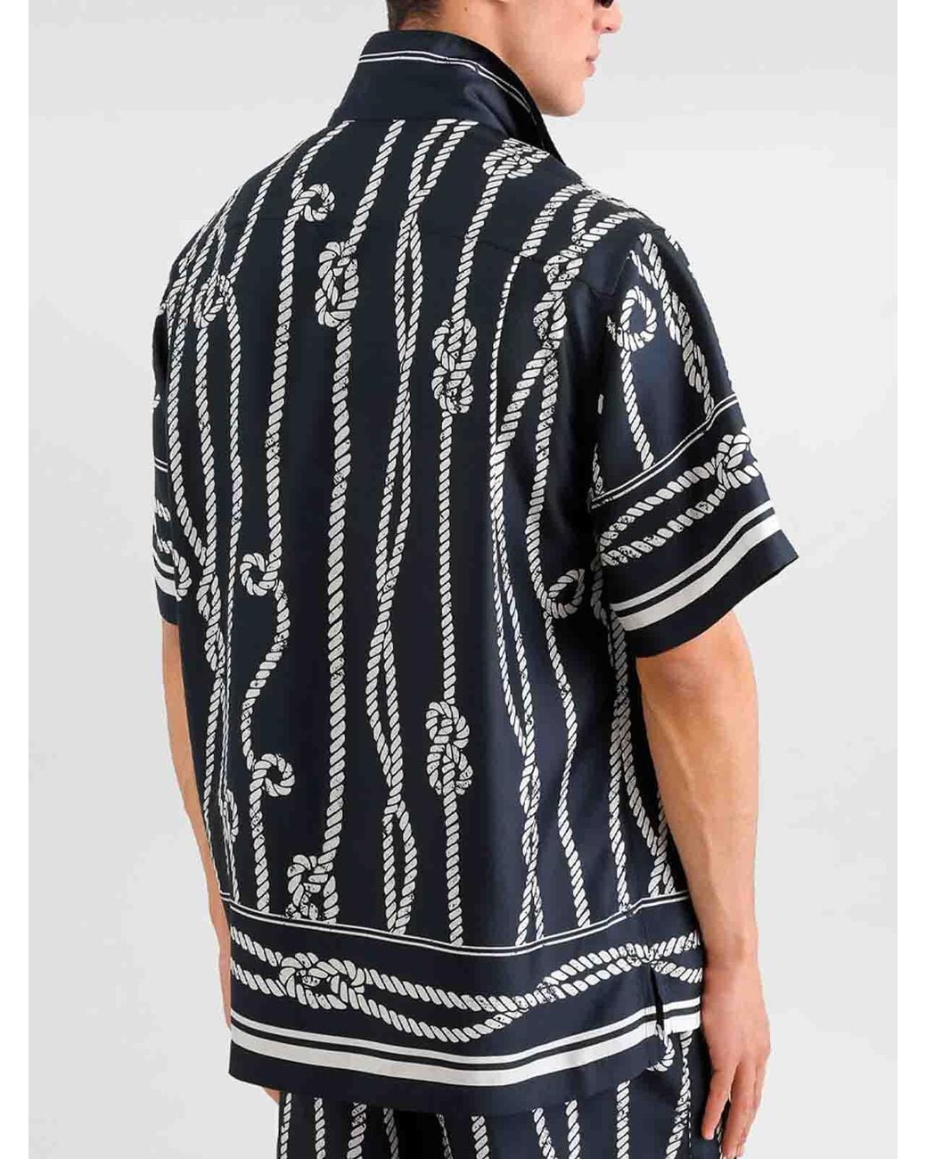 Dolce & Gabbana Black Printed Shirt for men