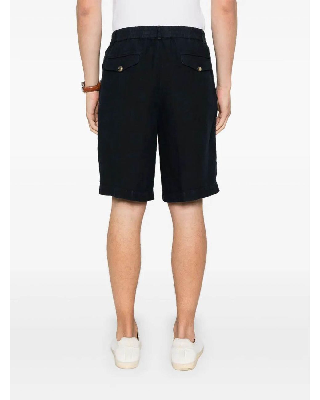 Brunello Cucinelli Blue Bermuda Shorts for men