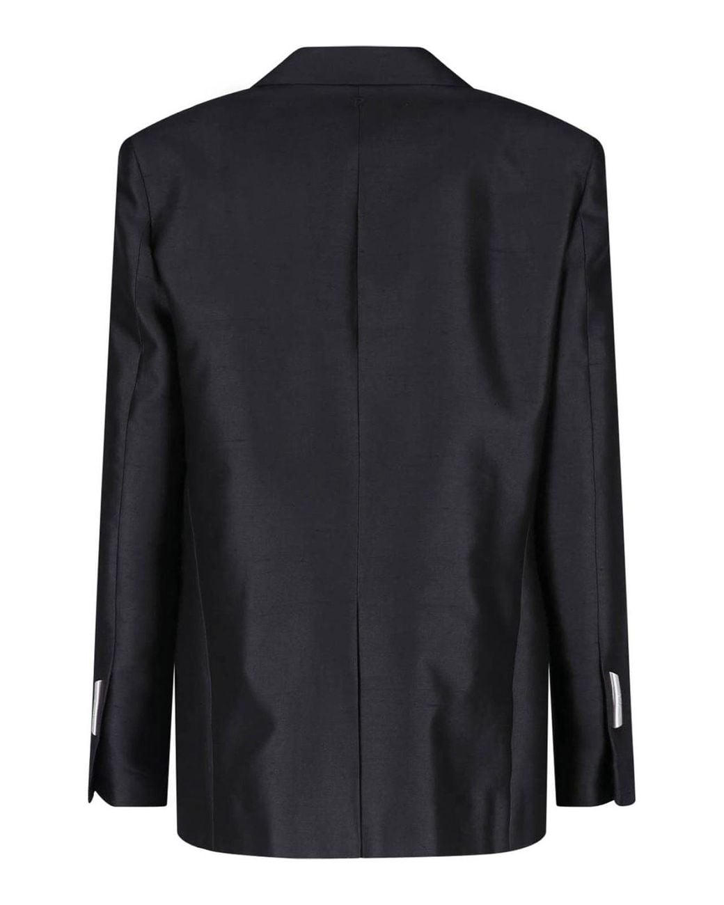 Dondup Black Double-Breasted Blazer