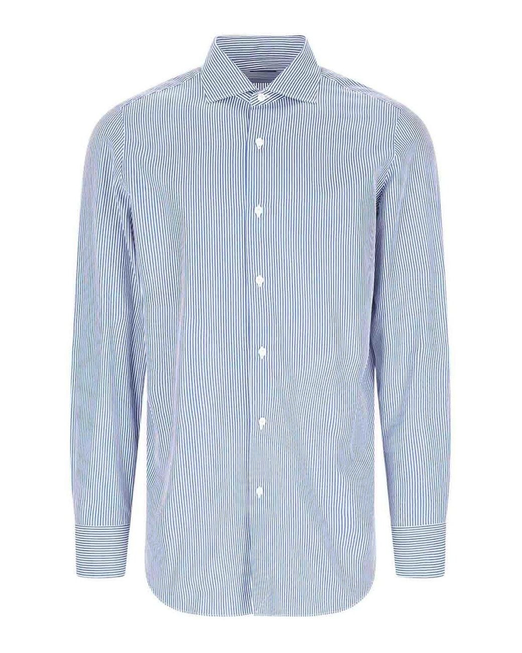 Finamore 1925 Blue Shirt for men