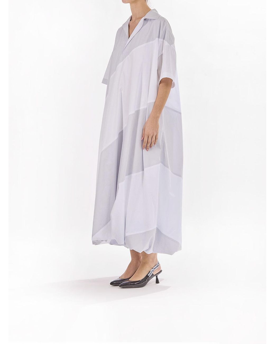 Sunnei White Puffy Polo Dress
