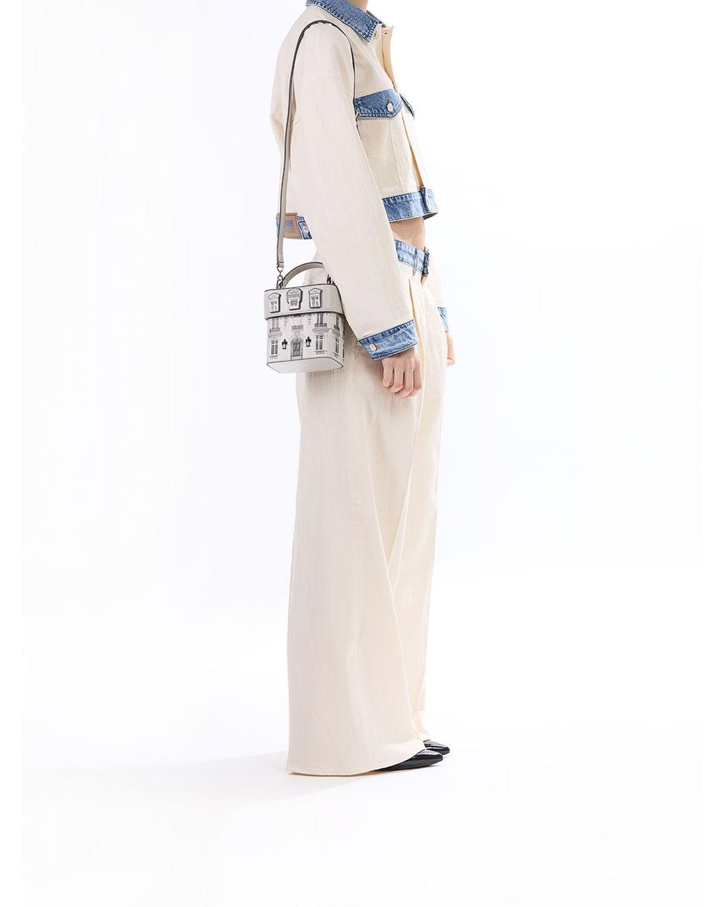 Karl Lagerfeld White Rsg Maison Crossbody Bag