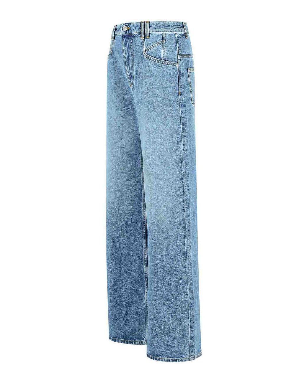 Isabel Marant Blue Lemony Cotton Jeans
