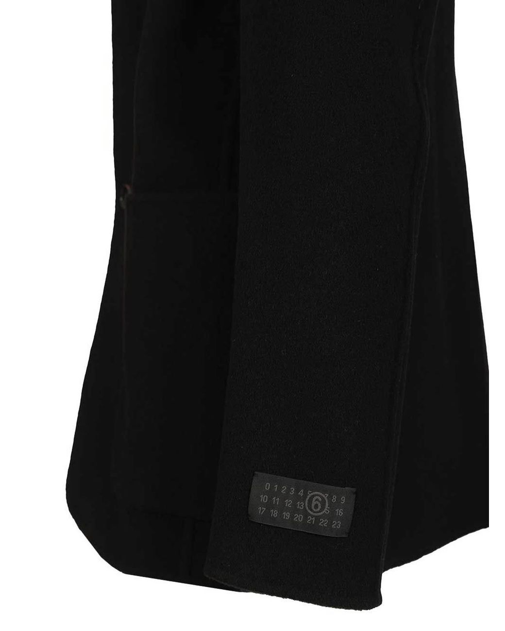 MM6 by Maison Margiela Black Single-Breasted Wool Jacket for men