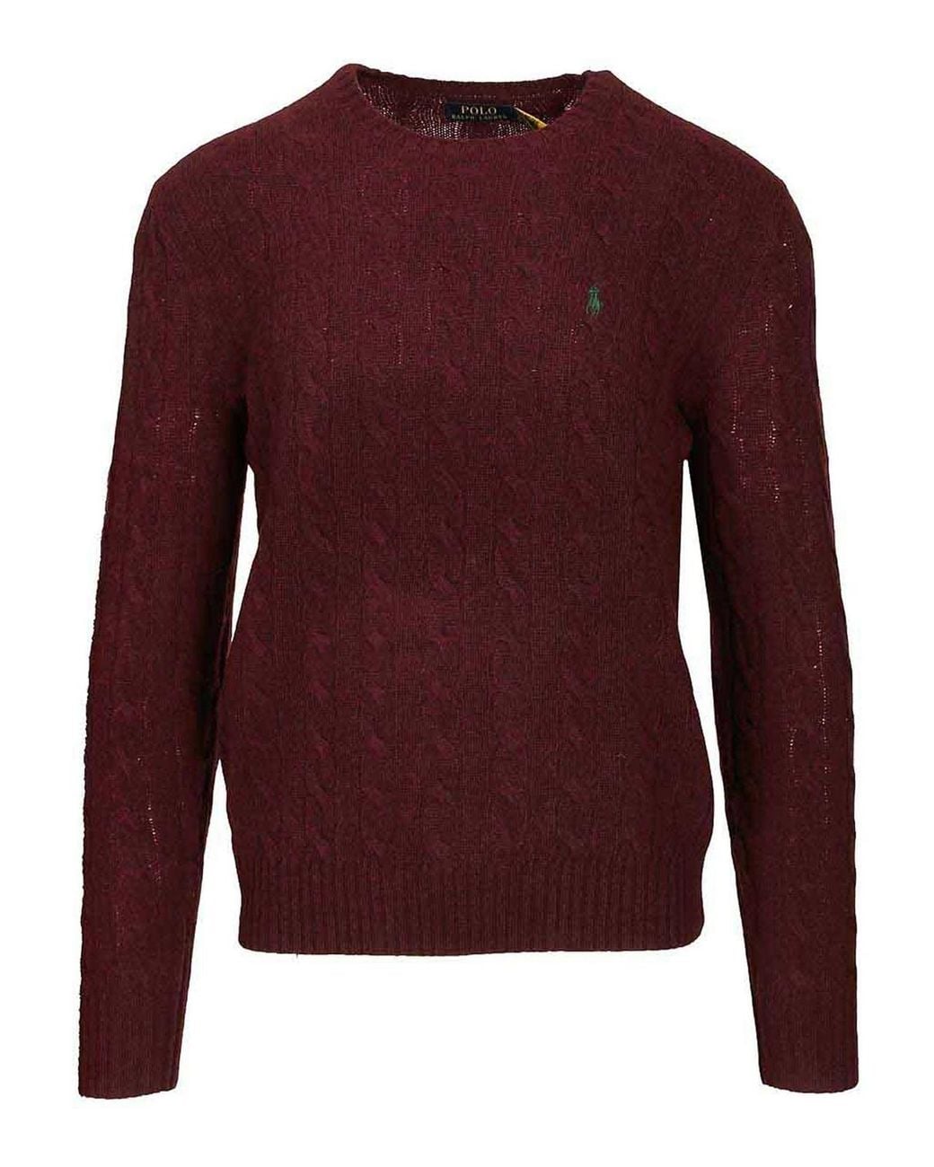 Polo Ralph Lauren Purple Cable Knit Sweater for men