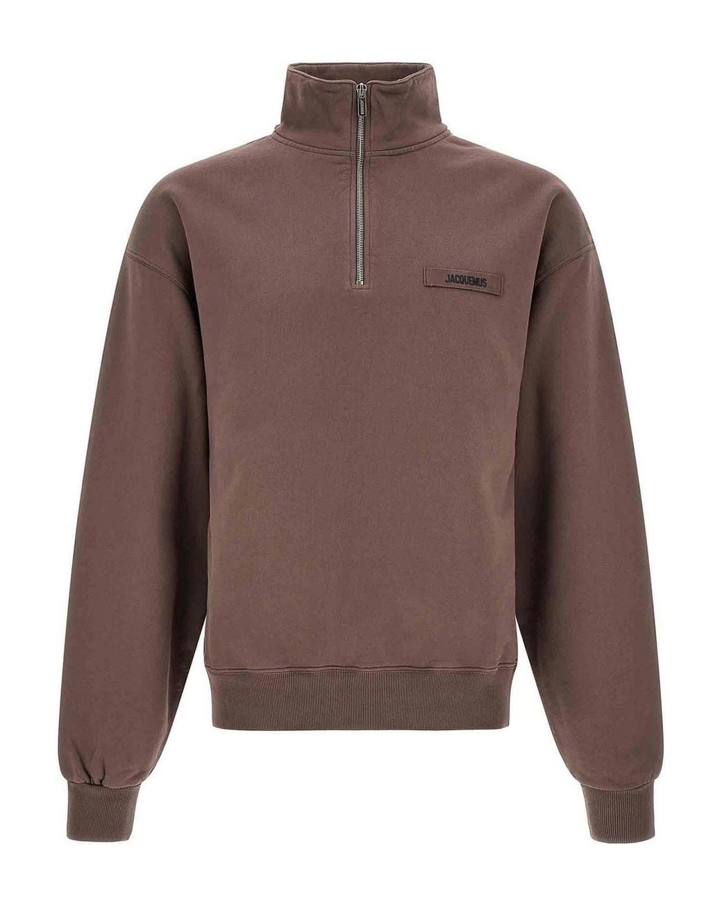 Jacquemus Brown Le Camionneur Gros-Grain Cotton Sweatshirt for men
