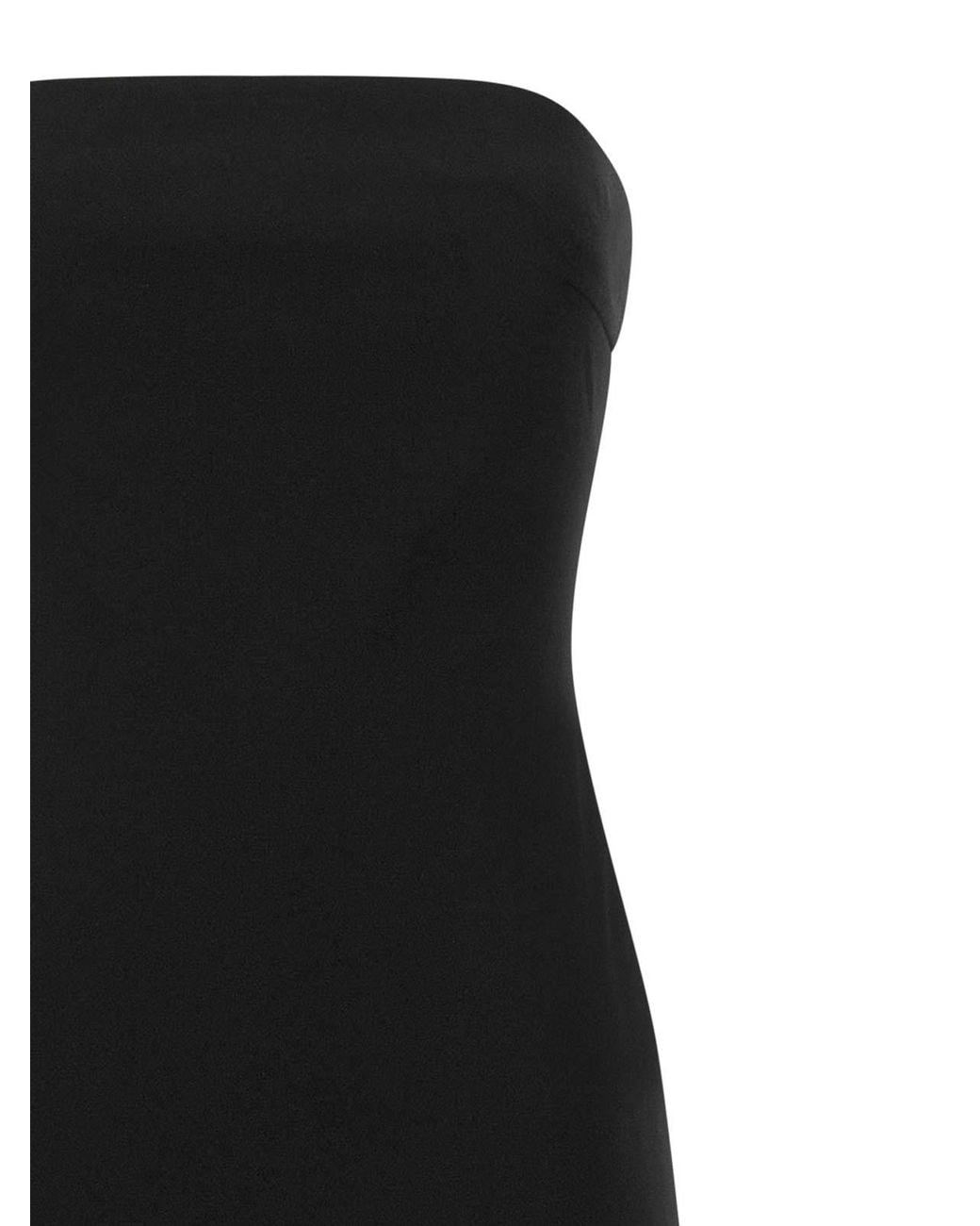 ROTATE BIRGER CHRISTENSEN Black Mini Bubble Train Technical Dress