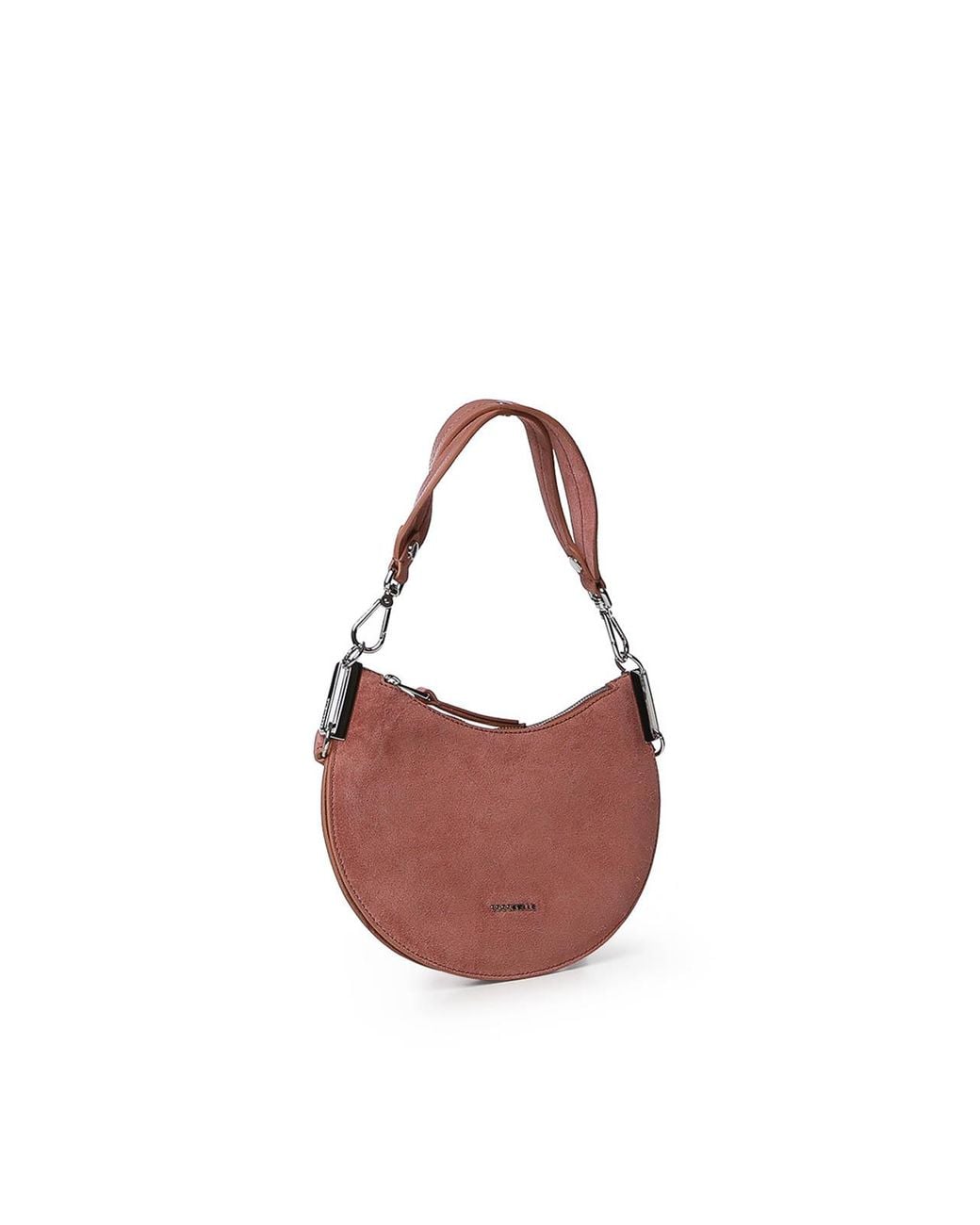 Coccinelle Pink Sunup Small Suede Bag