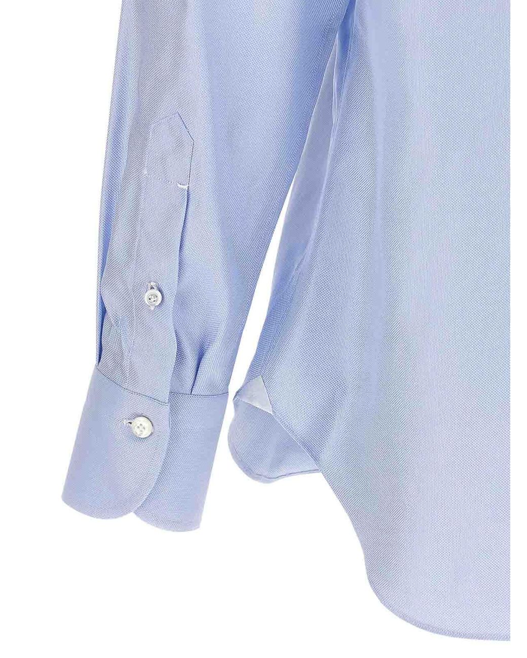 Finamore 1925 Blue Napoli Shirt for men